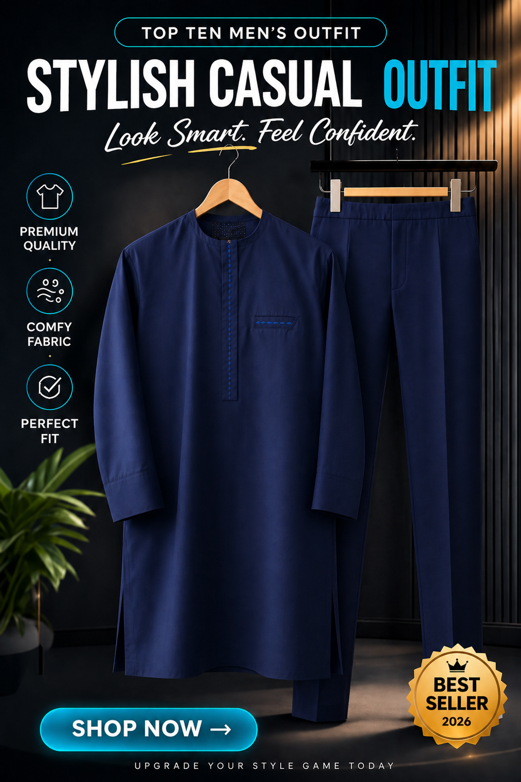 Modern African Men Senator, Custom Senator, Formal Traditional Attire,(ID12)