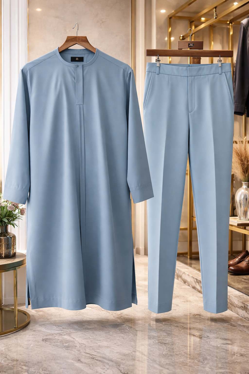 Elegant Men's Senator outfit - Embroidered Nigerian Wear, Modern African Style