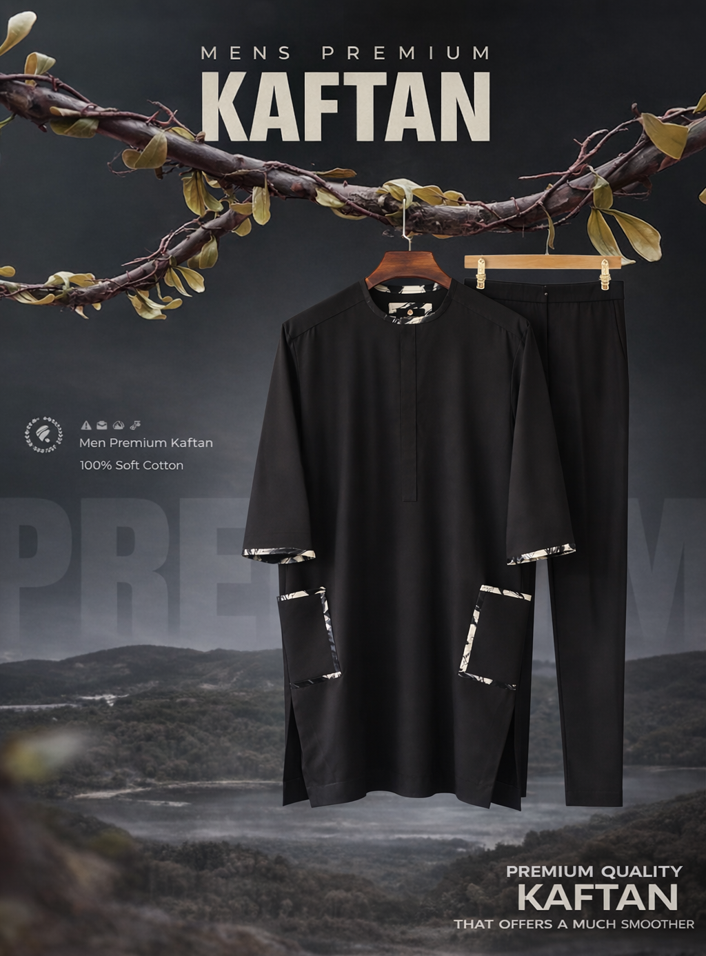 KOREA SENATORS KAFTAN MEN'S ATTIRE,(ID10)