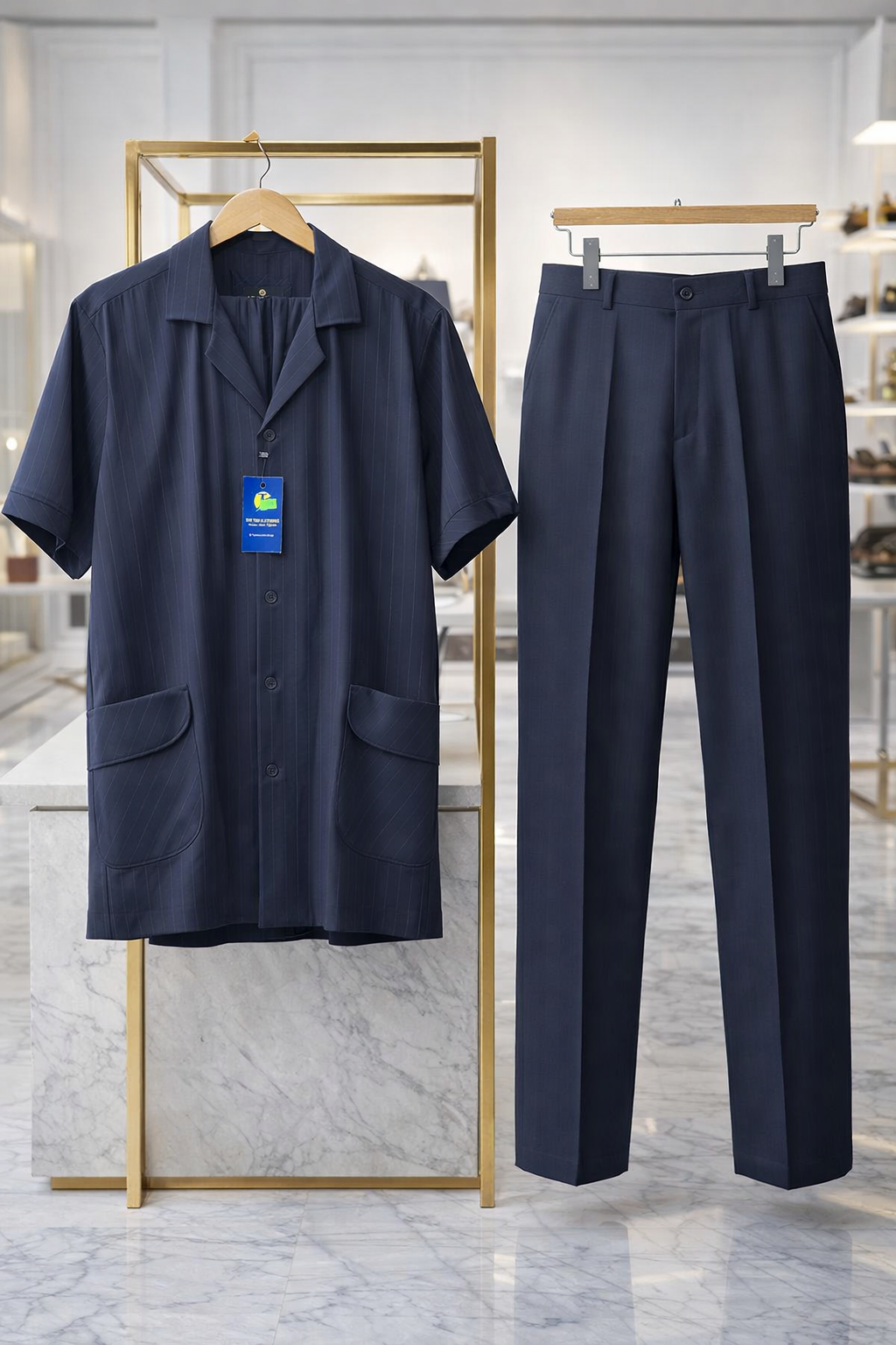 Men's Senator Wear - African Senator Nigerian Men's Traditional Party Outfit,(ID25) Image 2