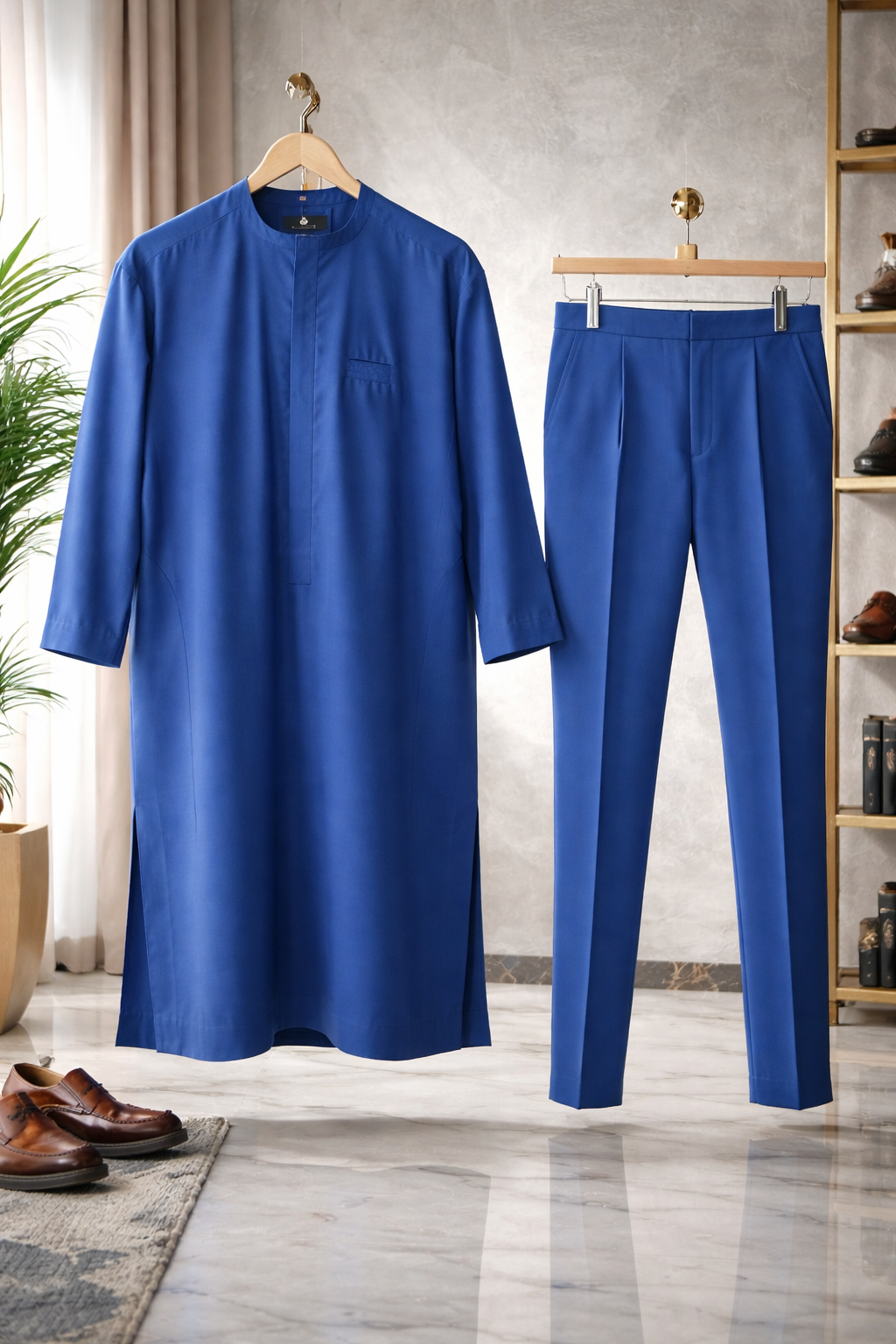 Traditional Nigerian Men's Outfit - Custom African Attire,(ID38) Image 2