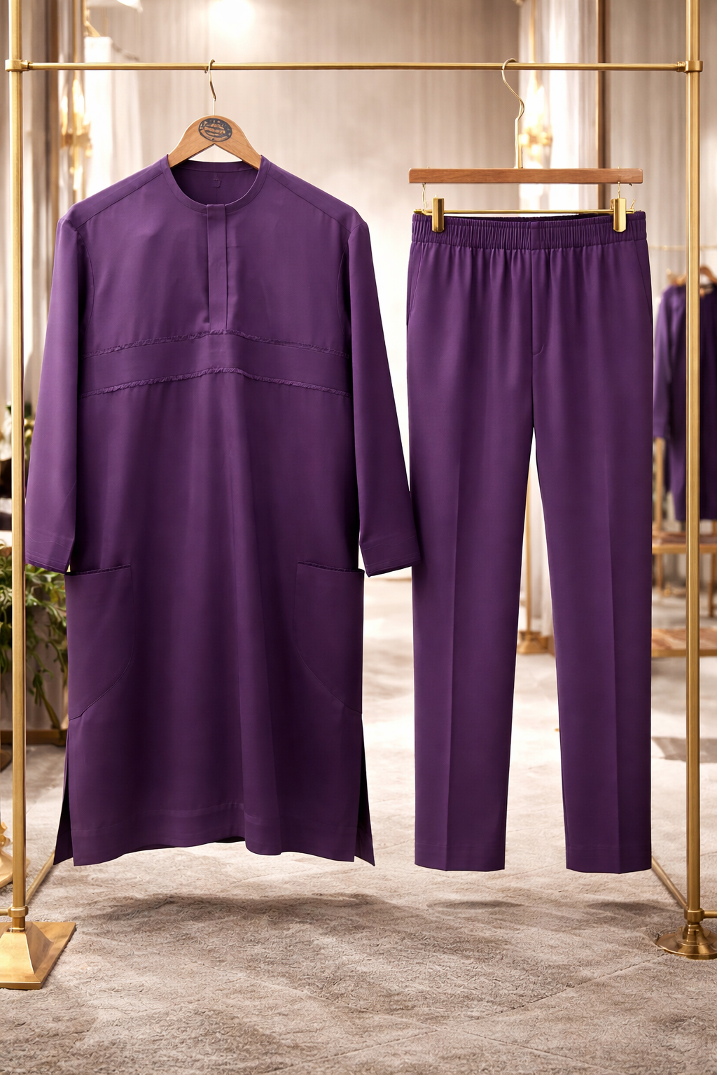 Elegant Senator Wear | African Men's Senator's Wedding Outfit,(ID44)